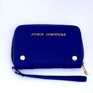 Juicy couture blue wristlet